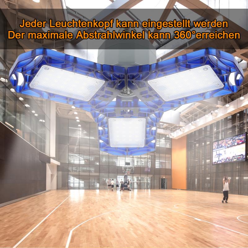 360 Degree High Bay Ceiling Lights E26 40/60W Deformable Led Garage Lights Lamp Indoor Light Industrial Lamp for Workshop Shop