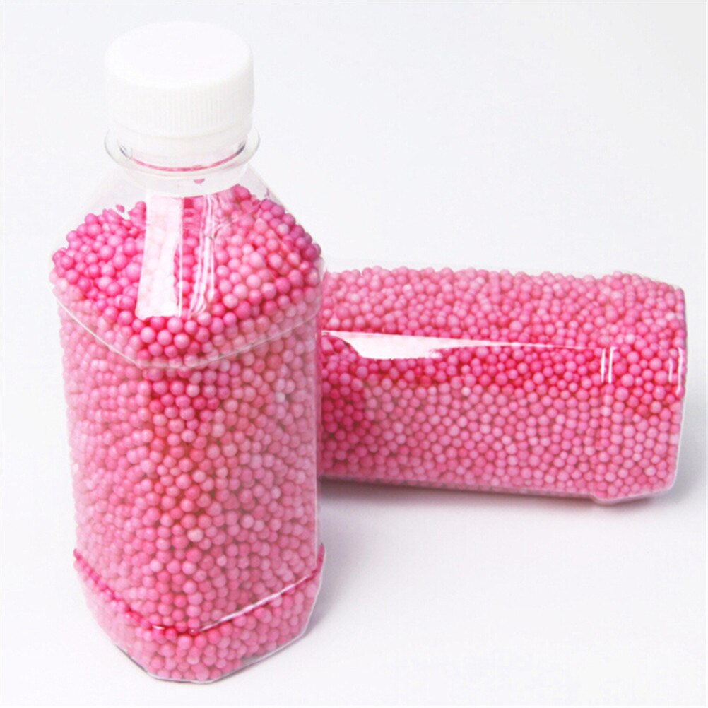 Mini billes en mousse plastique polystyrène | 1 bouteille, Mini billes de perles, bricolage, couleurs assorties, pour décorer les fournitures d'événements et fêtes, décoration: A4