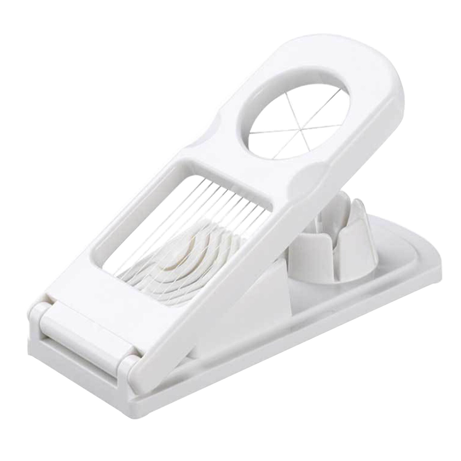 2 In 1 Eieren Slicer Draagbare Home Rvs Keuken Tool Cutter Divider Accessoires Handleiding Multifunctionele Lichtgewicht