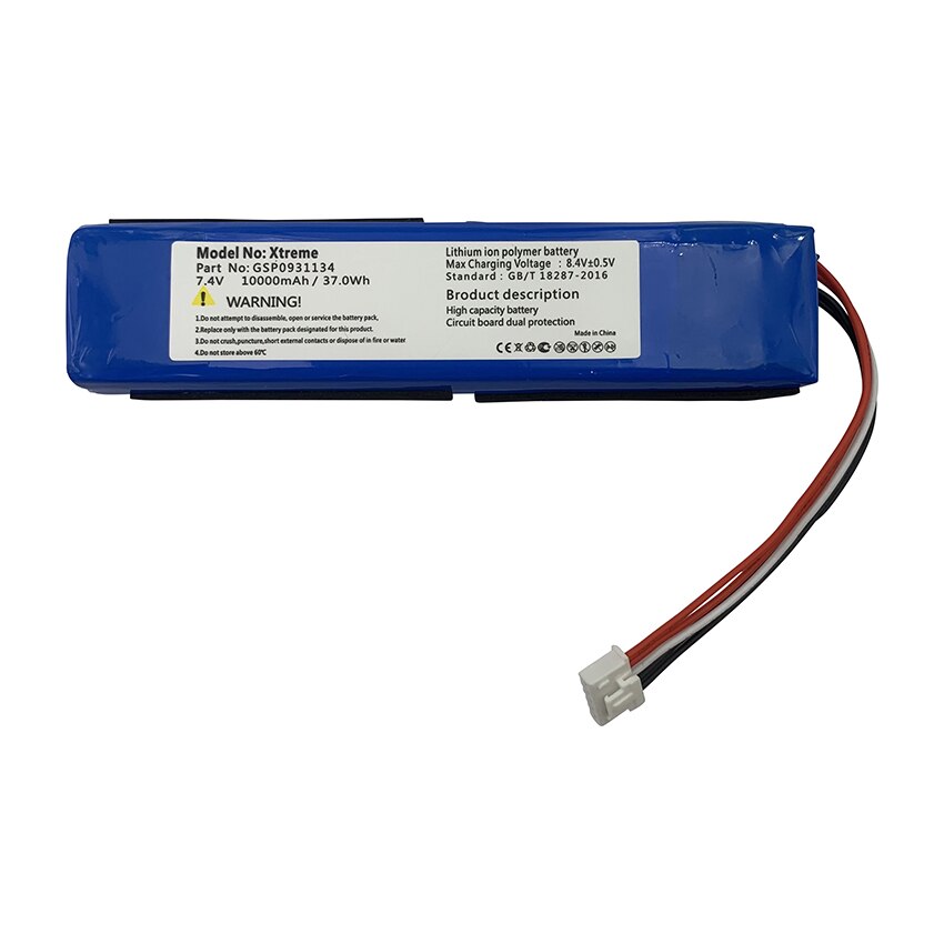 100% d&#39;origine 10000mAh Remplacement 7.4V Batterie Pour JBL Xtreme / Xtreme 1 / Xtreme1 Pack Enceinte GSP0931134 Bateria