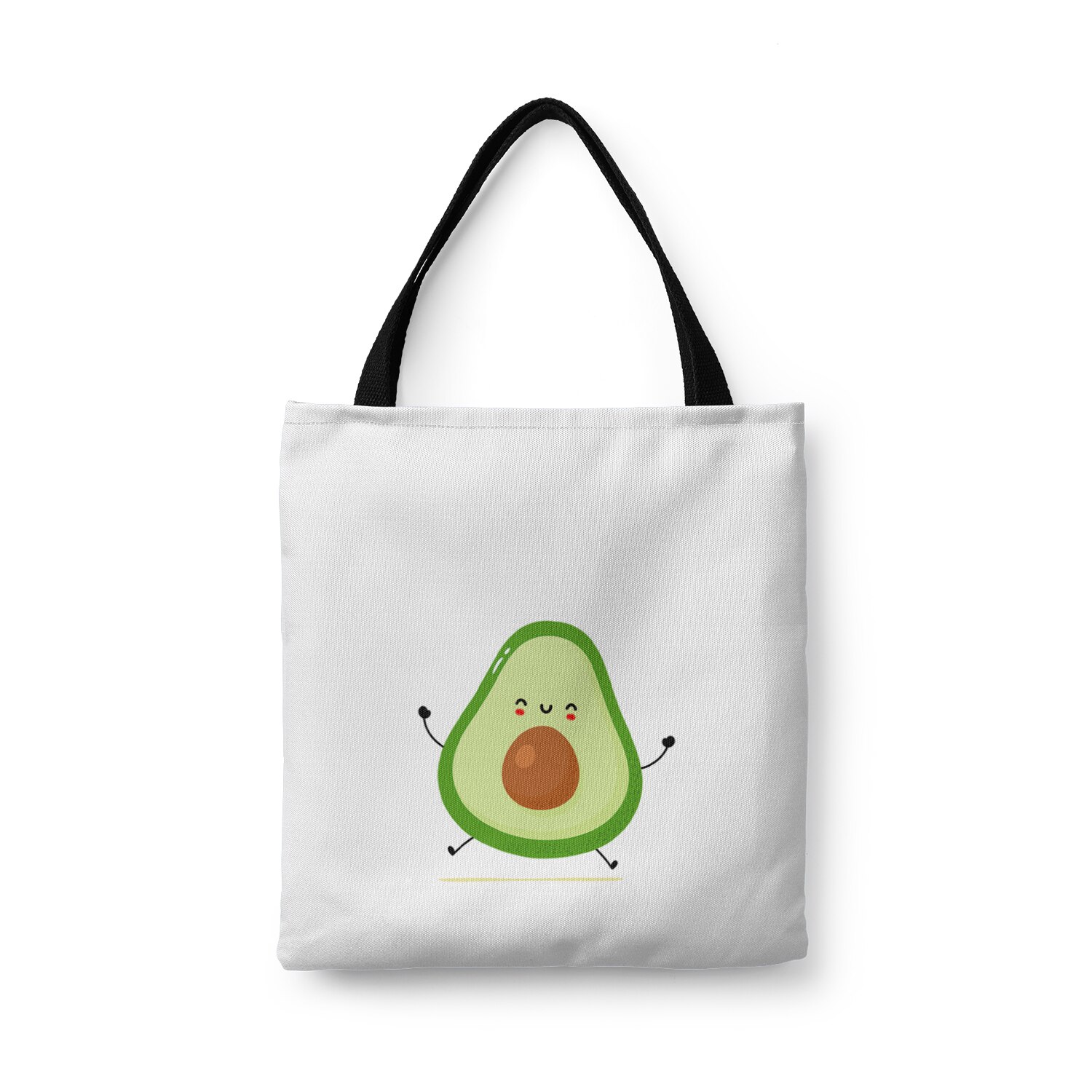 Borsa a tracolla in tela di moda per donna borsa a tracolla per scuola femminile con motivo 3d Avocado ingrandito spesso Unisex