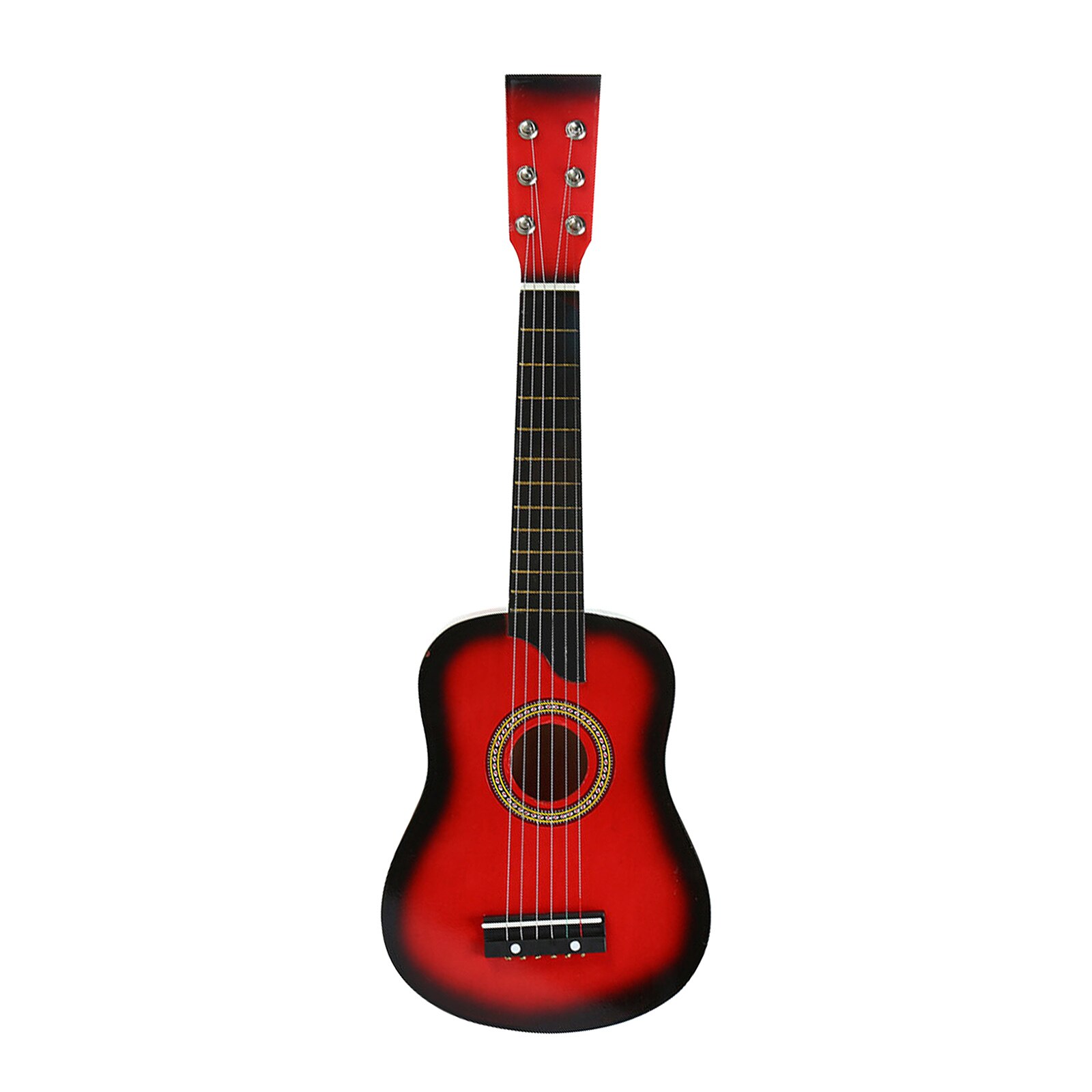 Guitarra acústica de 25 pulgadas para niños pequeños, instrumento educativo de 6 cuerdas, juguete de aprendizaje, práctica de música, navidad