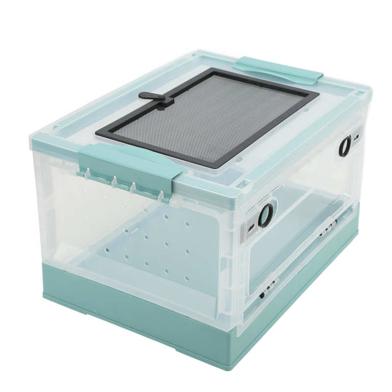 Reptiles Terrarium Plastic Foldable Reptile Feeding Tank for Frogs for Lizard for Tortoise