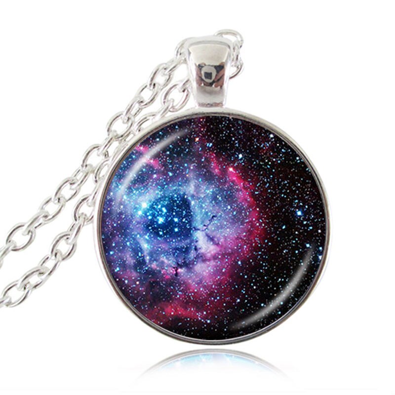 Thors Helm Nebula Ketting Galaxy Astronomie Hanger Zonnestelsel Sieraden Space Universe Ketting Melkweg Sieraden HZ1: B