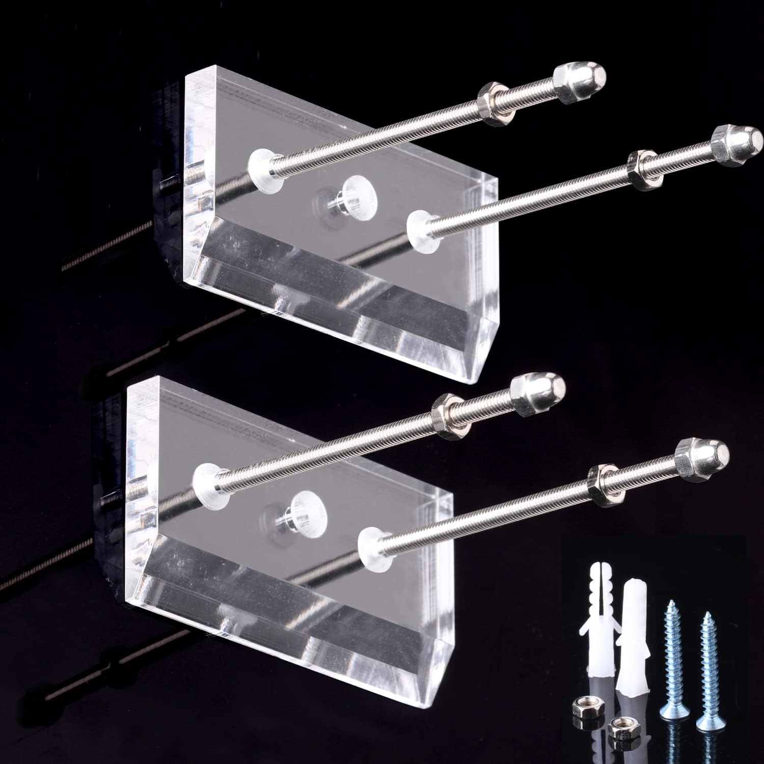 1/2/5/10 szt. Uchwyt ścienny na deskorolkę, wieszak na deskorolkę longboard, stojak ekspozycyjny, akrylowy wewnętrzny pływający uchwyt robić przechowywania deskorolki, hak