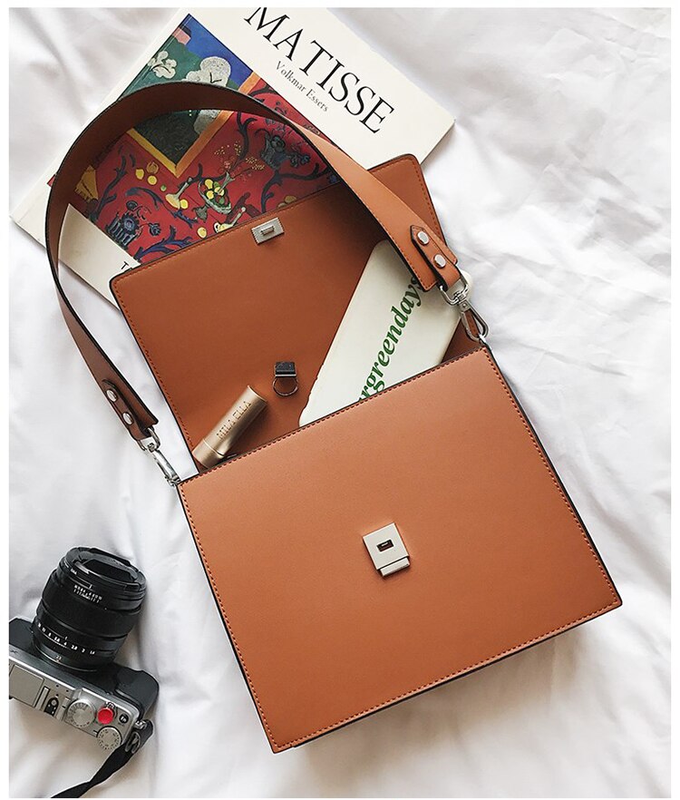 ins sacs à main chauds femmes simple commute mallette sac carré PU sauvage épaule Messenger sac multi-fonction OL dames