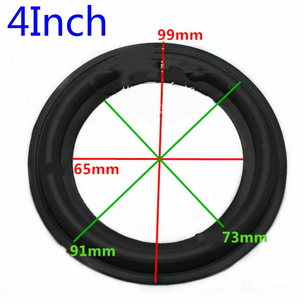 Tenghong 2 pçs alto-falante borda de borracha 4 5 6 8 10 12 Polegada subwoofer alto-falantes peças reparo acessórios anel dobrável no alto-falante diy