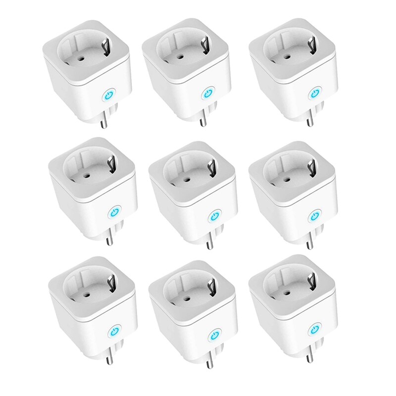 Smart Wifi Plug Adapter 16A Eu Remote Voice Control Power Monitor Stopcontact Timing Functie Werk Met Alexa Google Thuis tuya