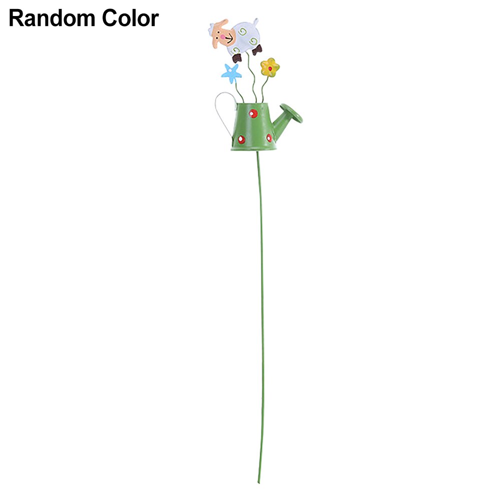 Crafts DIY Flower Pot Painted Tin Bucket Cute Metal Watering Can Picks Plants Outdoor Micro Landscape Decoration Miniature