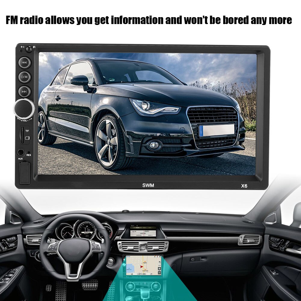 7 Inch Digital Touch Screen Bluetooth 2din Car MP5 Player FM Radio Auto Audio Video Media Player