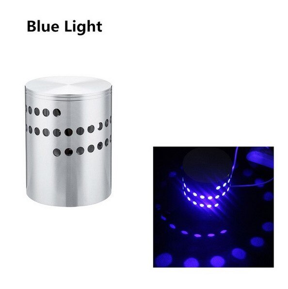 Modern 3W RGB LED Wall Lights AC85-265V Spiral Sconce Ceiling Lighting Fixtures fit for Indoor Home Aisle Foyer Bedroom Bedsides