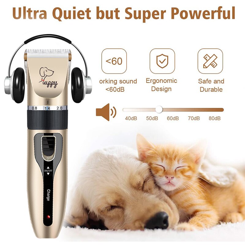 2022 Electric Dog Clippers Pet Cats Hair Clipper Animals Grooming Haircut Cutter Shaver Trimmer Set Rechargeable