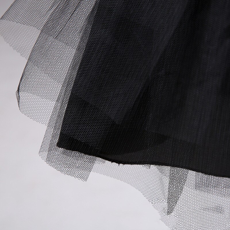 Short Petticoats 3 Layers Underskirt Wedding Dress Adjustable Lace Cosplay White Black Ballet Petticoat for Bridal Lady Girls