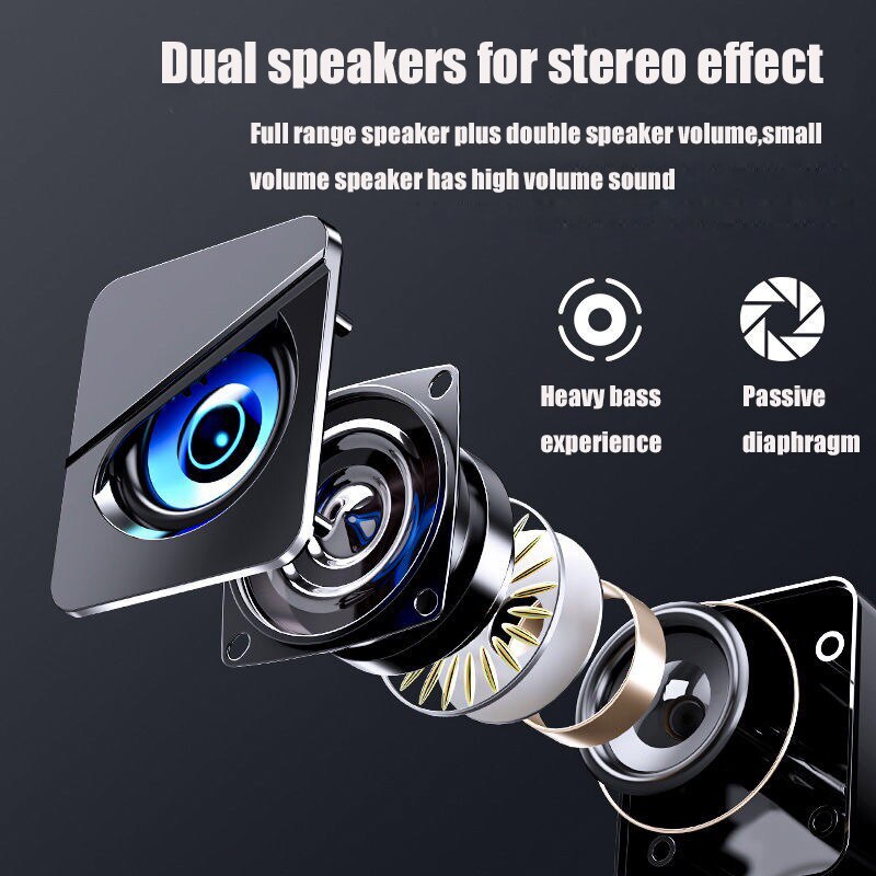 Computer Speakers USB AUX Wired Input Mini PC Speaker for Laptop Desktop Phone Audio Multimedia Loudspeaker