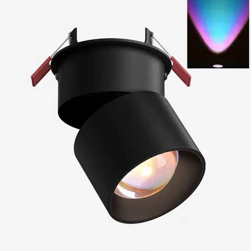 Regenboog LED-spot Kleine Mini Zonsondergang Projectielamp Sfeer Nachtverlichting Kamer Muur Podium Bar DJ Evenementen Decor Armaturen: RGB