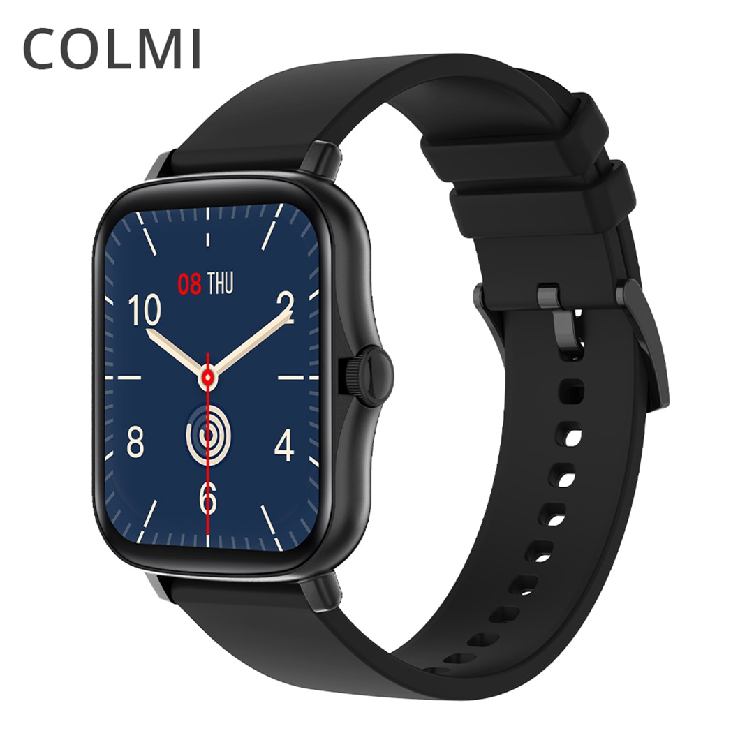 Colmi P8 Plus 1.69 Inch Slimme Horloge Mannen Hartslag Tracker IP67 Waterdichte Smartwatch GTS2 Gts 2 Voor Android Ios telefoon