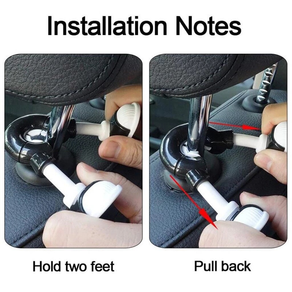 Car Vehicle Back Seat Headrest Organizer Hanger Storage Hook for Groceries Bag Handbag Durable Hooks Hanger Holder For Bag