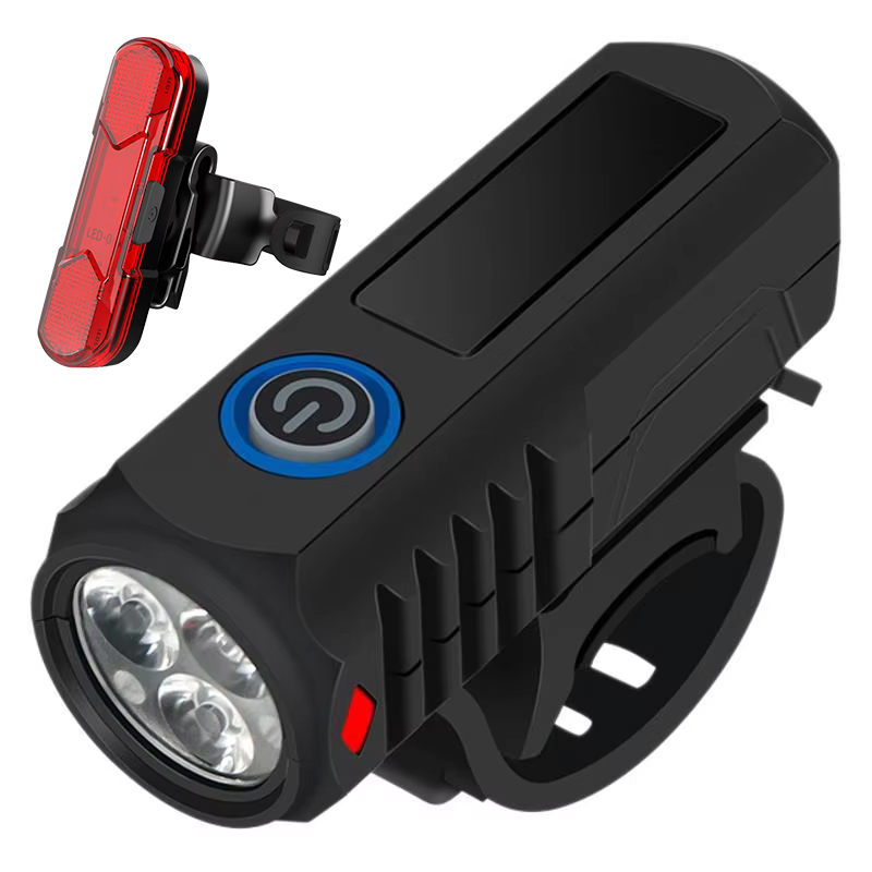 Superhelle LED-USB-Fahrradbeleuchtung für Höhle Außenbereich, wasserdichtes Fahrrad-Frontlicht + Rücklicht-einstellen, tragbare Fahrrad-Taschenlampe: verrotten
