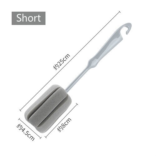1Pc Cup Borstel Lange Steel Borstel Praktische Keuken Cleaning Tools Spons Borstel Voor Wijnglas Fles Koffie Thee Glazen Beker mok