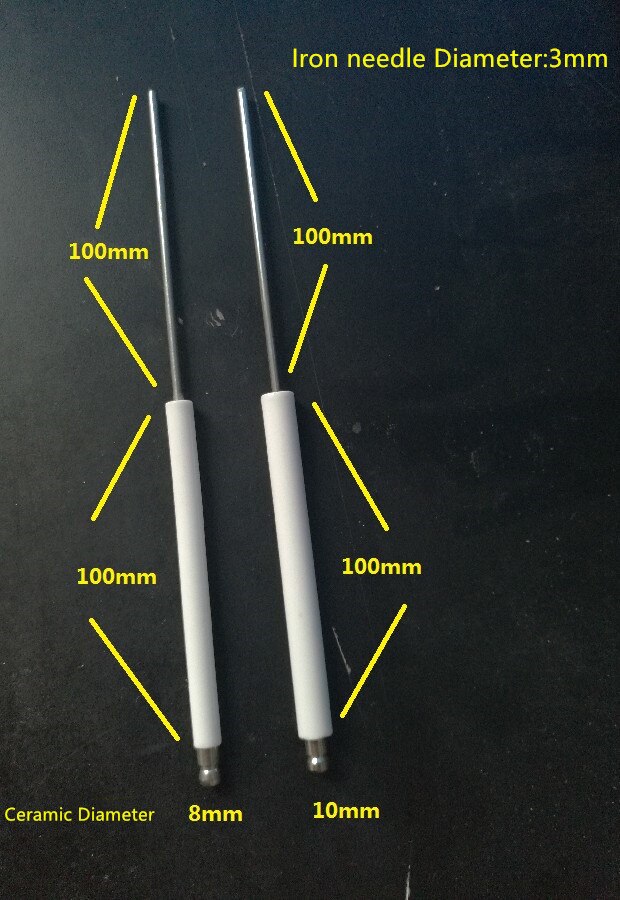En lang keramisk tændingselektrode/gnisttænder/gnisttænderstang 8mm/10 mm 12mm ne