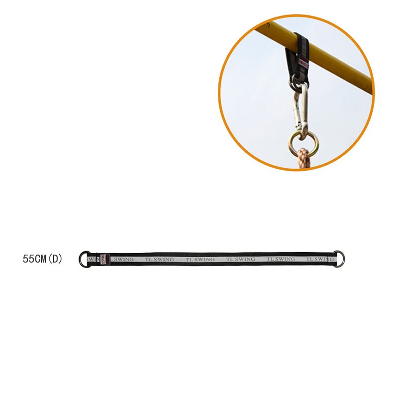 Correa de conexión de 23/35/55cm correas de columpio para colgar en la barra de poliéster, cinturones para columpios, accesorios para silla, hamaca para exterior e interior