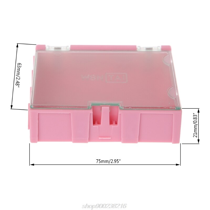 Boîtier de rangement pour composants électroniques, Mini boîtier électronique pour circuits imprimés, dimensions 75x63x21mm, directe, J11 21