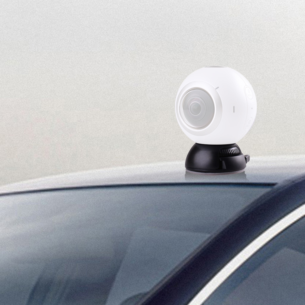 Uchwyt montażowy z klamrą + płaska i zakrzywiona podstawa z taśmą samoprzylepną do kamery Gear 360 Camera Theta S/SC/M15 & Sports Act