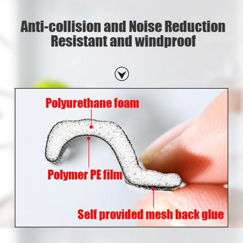 Self-adhesive Foam Window Sealing Door Seal Strip Universal Noise Insulation Weatherstrip Sealing Rubber Strip Trim Auto Rubber
