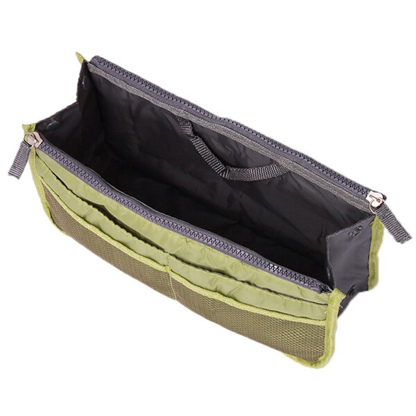 Delle donne Sacchetto Cosmetico di Grande Inserto Dell'organizzatore Della Borsa di Trucco Del Sacchetto Multi Funzionale Delle Donne Cosmetico di Immagazzinaggio di Borse Da Viaggio: aemy green