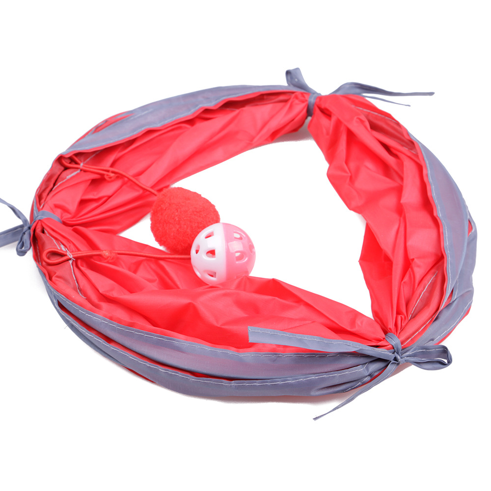 2/3 Holes Pet Cat Tunnel Toys Foldable Pet Kitten Training Interactive Fun Toy For Cats Rabbit Ferrets Animal Play Tunnel Tube