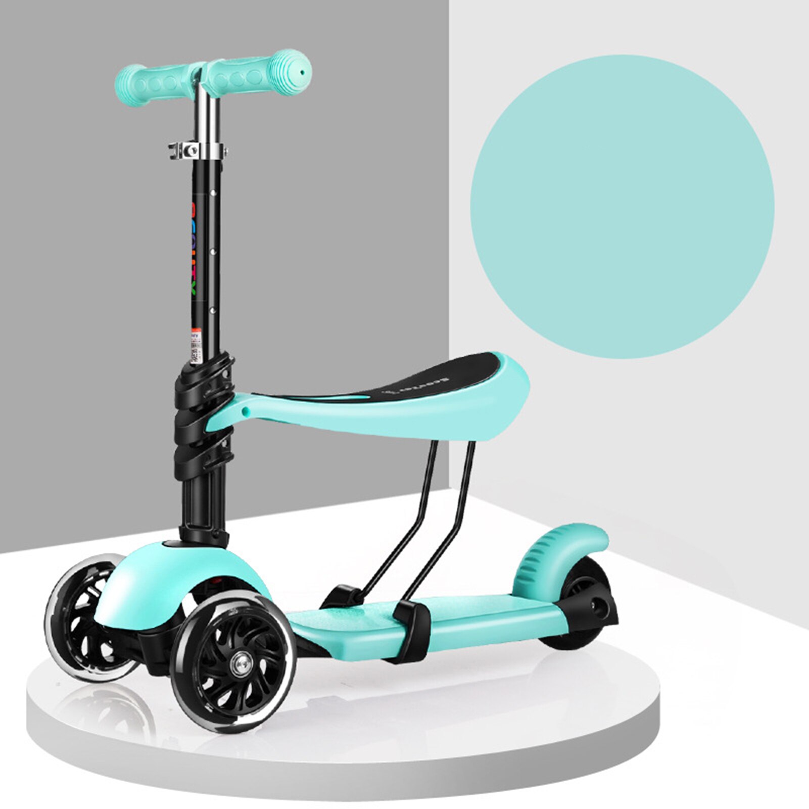 Drie Wielen Scooter 3 In 1 Kick Scooter Sport Scooter Met Verstelbare Hoogte Opties Seat Stuur Voor Kids Peuter Leeftijd 2-6