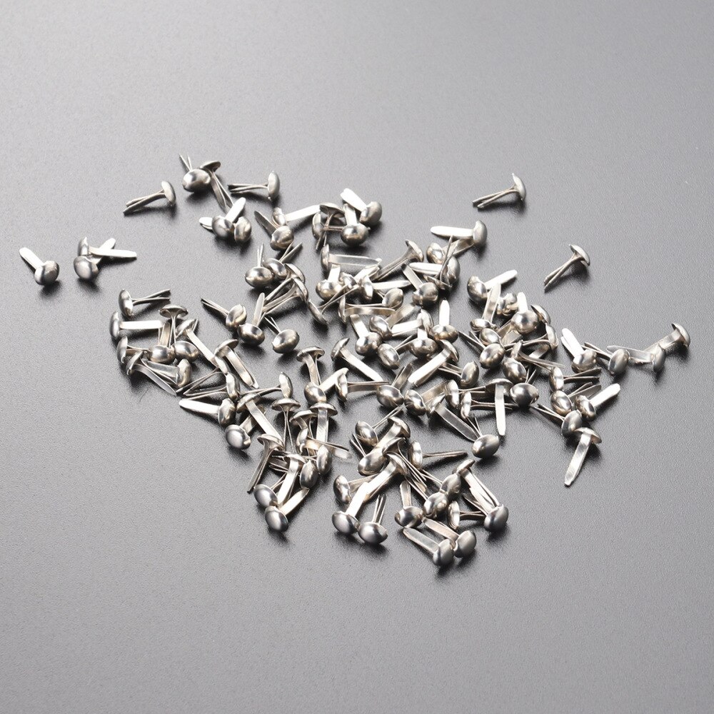 100 Pcs Mini Brads Diverse Kleuren Ronde Brad Pastel Brads Voor Scrapbooking Ambachten Maken Stempelen En Diy-8x20mm