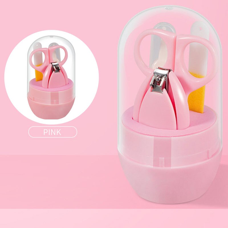 4 Stks/set Pasgeboren Baby Nail Care Kit Kids Nail Cutter Set Leuke Cartoon Baby Baby Nail Trimmer Clippers Schaar Nail producten: 01