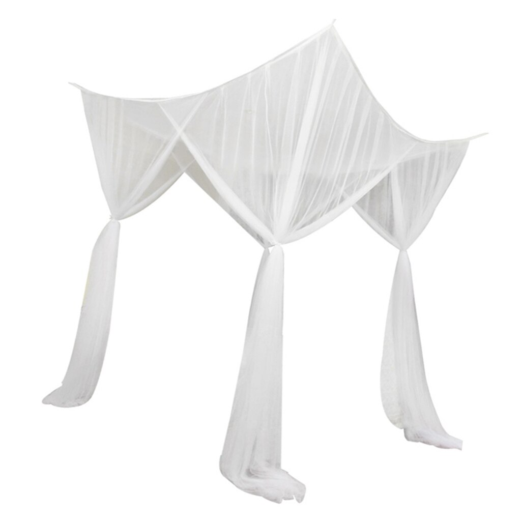 4 Poster Princess Bed Canopy Netting Functional Mosquito Net 210x190x240cm