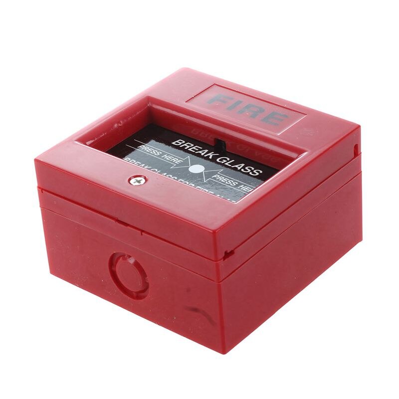 AC 250V/12V DC 12V Resettable Manual Call Point Fire Alarm Pull Station: Default Title