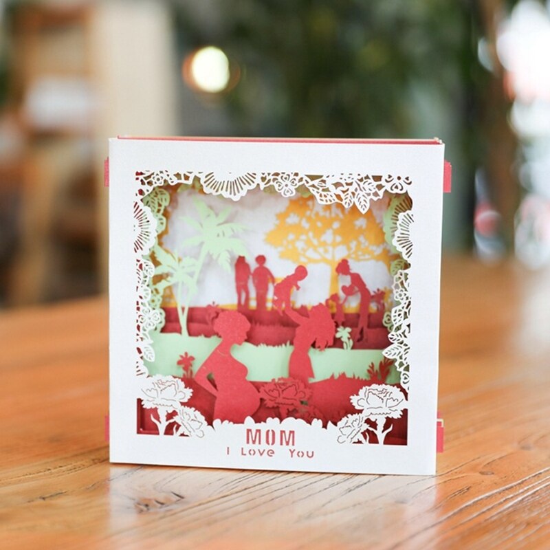 3d opp jeg elsker mamma gratulasjonskort bursdag julemorsdag  qx2e