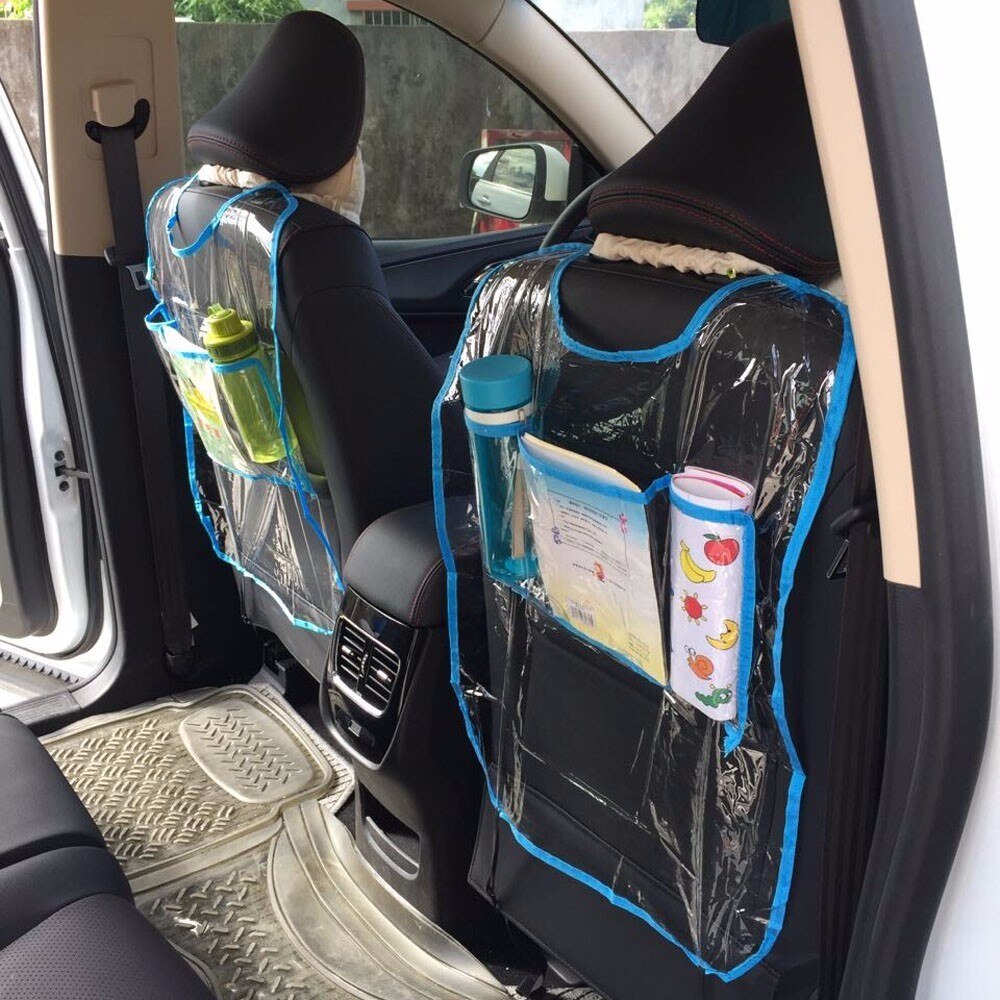 Car Auto Seat Back Protector Cover For Children Kick Mat Storage Bag 18 sept 5
