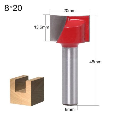 Top 1pc 8mm Schacht Reinigen Bodem Hout Router Bit Tungsten Carbide Graveren Mes Houtbewerking Gereedschappen End Frezen cutter: NO2