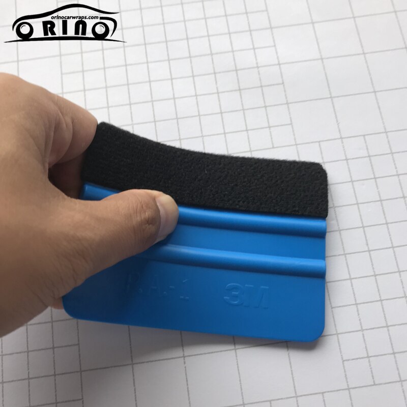 Flexible Soft Blue Felt Squeegee Vinyl Film Wrap Tool Fabric Scraper Tinting Tools Window Glass Wash Auto Car Cleaning Tools