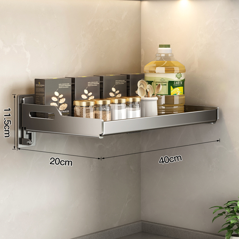 Wandmontage Keukengerei Organizer Home Kruidenrek Box Jar Schotel Droogrek Wandplanken Keuken Opslagbenodigdheden Accessoire