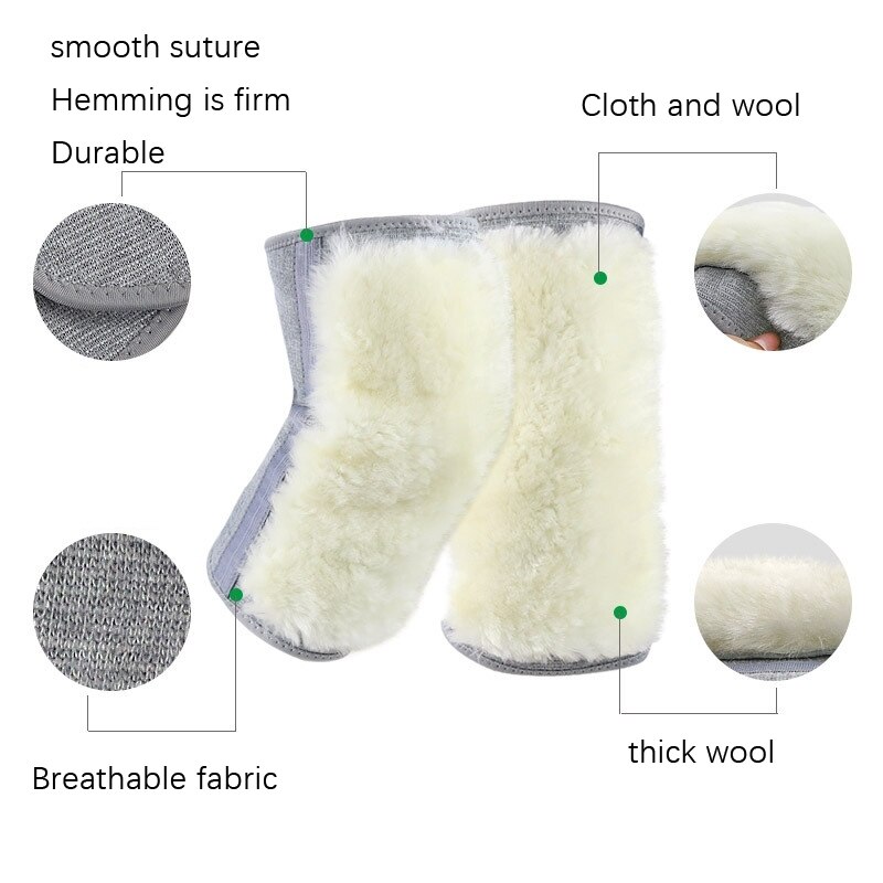 Équipement de protection du genou en laine, et épais, Anti-vent froid, équipement d'équitation