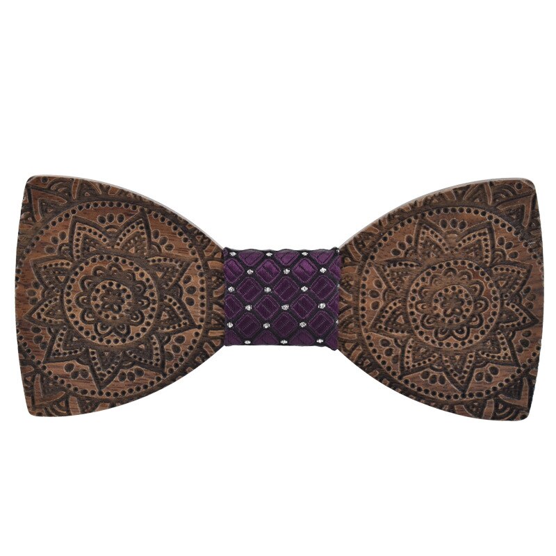 Sitonjwly Holz Bogen Krawatten für Frauen Handgemachte Dünne Krawatten Holz Bowtie für Männer Hemd Krawatte Hochzeit Schmetterling Gravatas