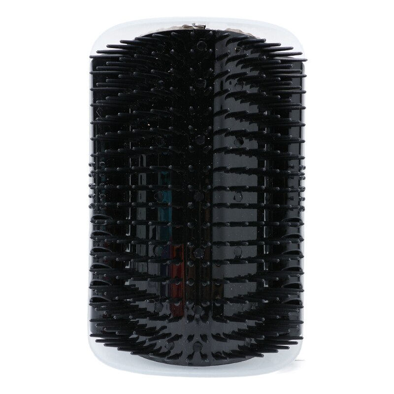Home Removable Cat Pet Massage Comb Hair Removal Grooming Corner Cleaning Scratching Rubbing Products Pets Brush Accessories: Black