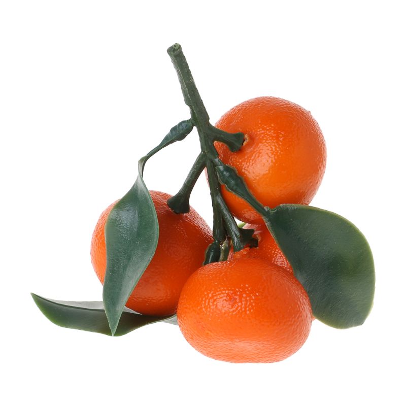 Mandarina Artificial realista, frutas naranjas, exhibición falsa, decoración de comida, decoración de en casa