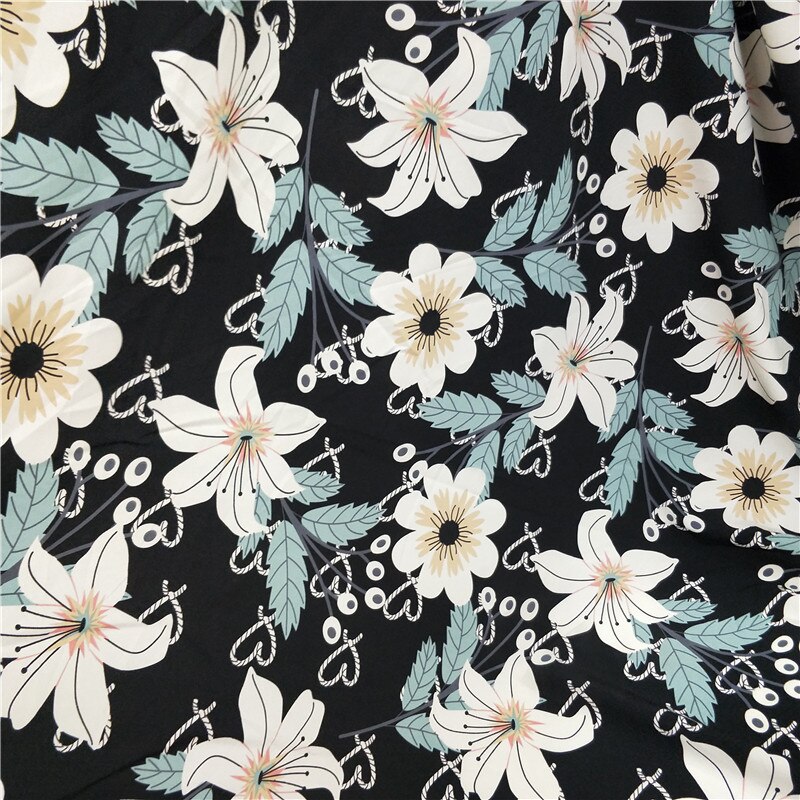 Soft Chiffon Dress Fabric dress blouse slightly stretchy shirt material DIY sewing textile Summer dress material