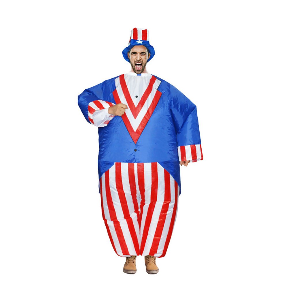 Uncle Sam Opblaasbare Cosplay Speelgoed Halloween Prestaties Speelgoed Squeezable Stress Release Ouder-kind Leuk Dad