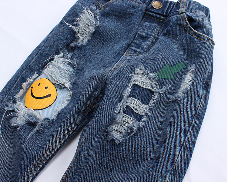 Pantalones vaqueros rasgados para bebés y niñas, Jeans holgados con agujeros, ropa para niños de 2 a 7 años, primavera