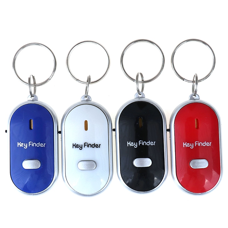 ah CONDOTTO LA Luce Della Torcia A Distanza di Controllo del Suono perduto chiave cercatore localizzatore Keychain mini Vecchiaia anti-Perdita di Allarme del Dispositivo Localizzatore pista