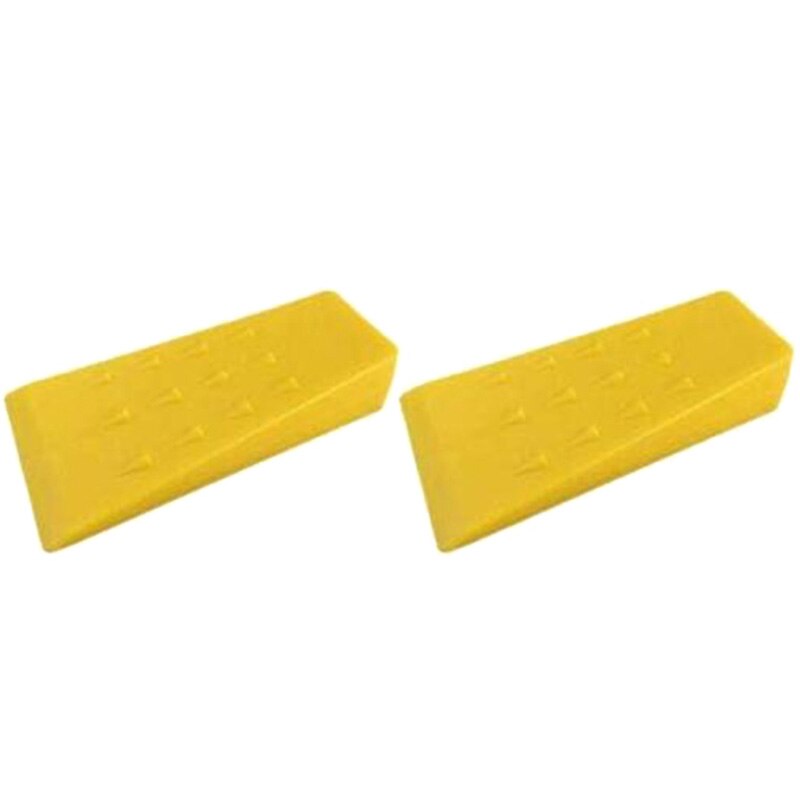 Spiked Tree Felling Wedges for Tree Cutting - 8In Orange Plastic Felling Wedge, Logging Tools - 2 Pack: Default Title