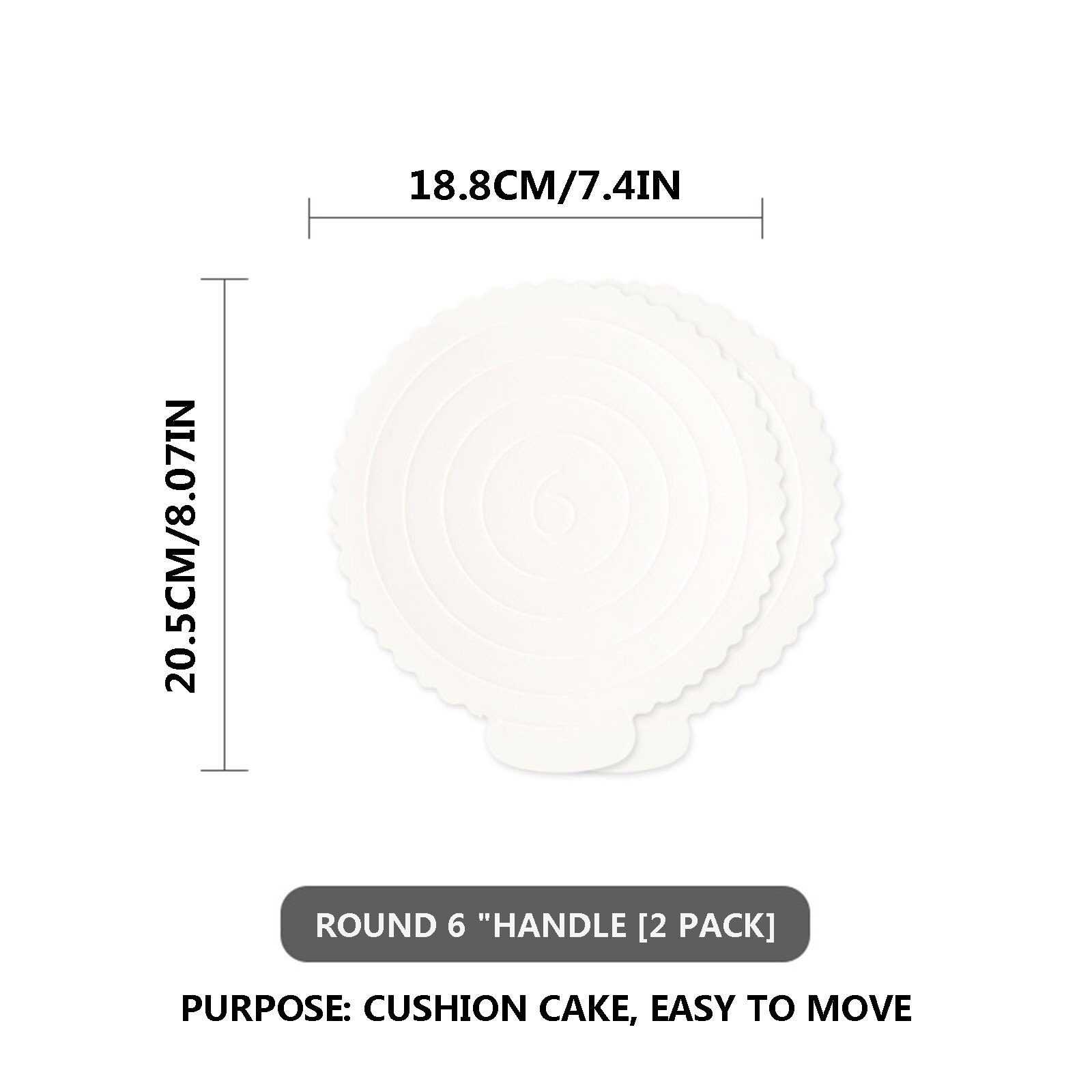 Reusable Mousse Cake Board Plastic Round Square Cake Base Cupcake Dessert Tray Display Stand For Home Wedding Birthday Party: Chocolate